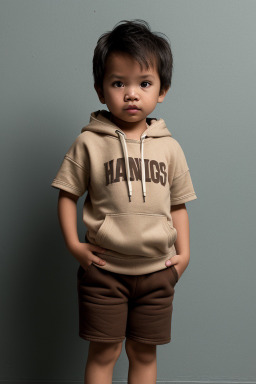 Filipino infant boy with  brown hair