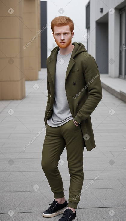 Tunisian young adult male with  ginger hair