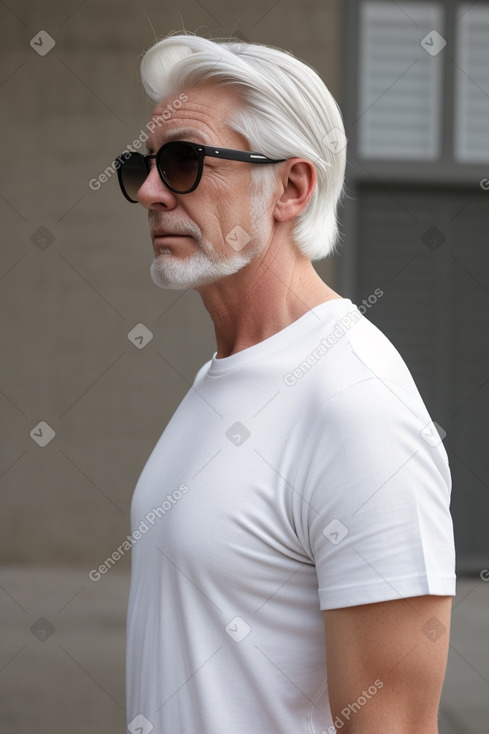 Danish 45 years male with  white hair