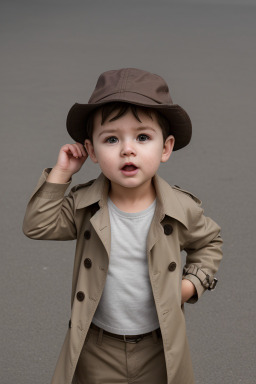 New zealand infant boy with  brown hair