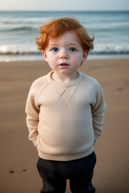 Caucasian infant boy with  ginger hair