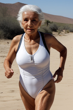 Moroccan elderly female with  white hair