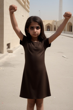 Bahraini child female with  brown hair