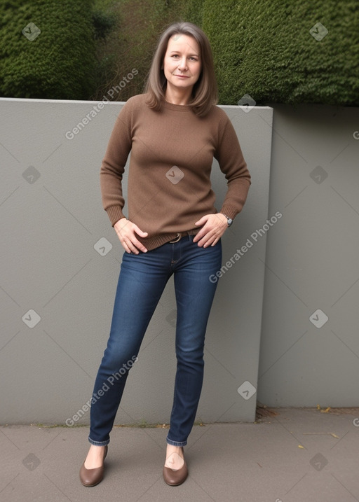 German 45 years female with  brown hair