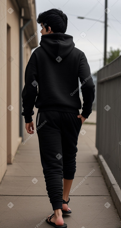 Georgian teenager boy with  black hair