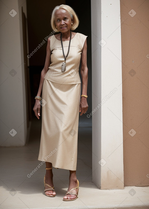 Somali elderly female with  blonde hair