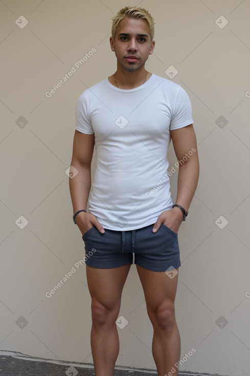 Puerto rican adult male with  blonde hair