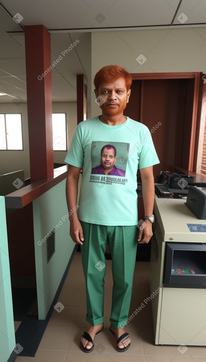 Bangladeshi 45 years male with  ginger hair