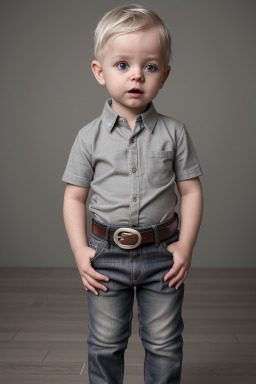 Icelandic infant boy with  gray hair