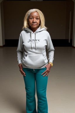 Jamaican elderly female with  blonde hair