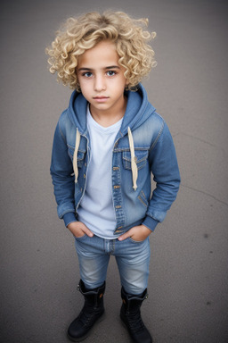 Jordanian child male with  blonde hair