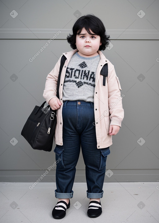 Swedish child boy with  black hair