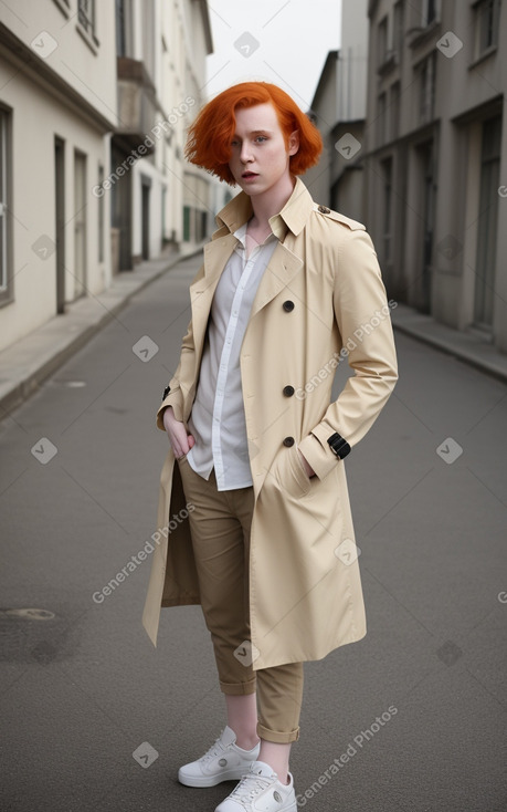 French adult non-binary with  ginger hair