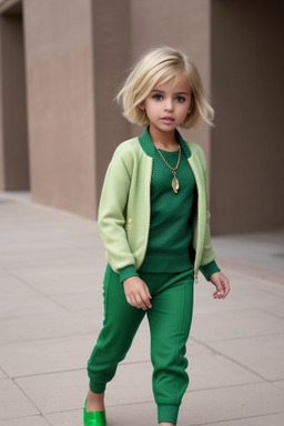 Algerian child girl with  blonde hair