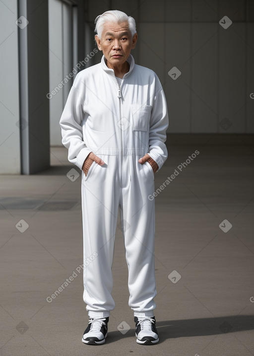 Thai elderly male with  white hair