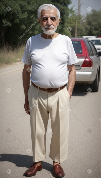 Iranian elderly male with  white hair