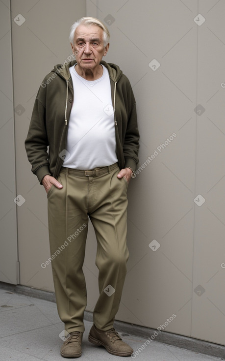 Macedonian elderly male with  blonde hair