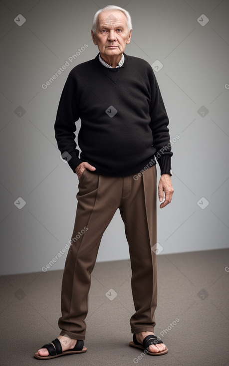 Finnish elderly male with  black hair