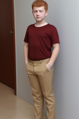 Turkish teenager boy with  ginger hair