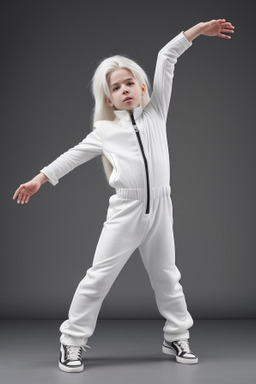 Canadian child boy with  white hair