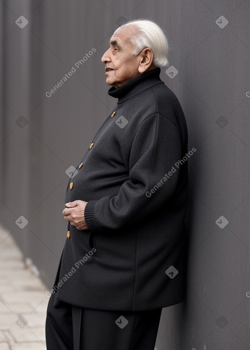 Omani elderly male with  black hair