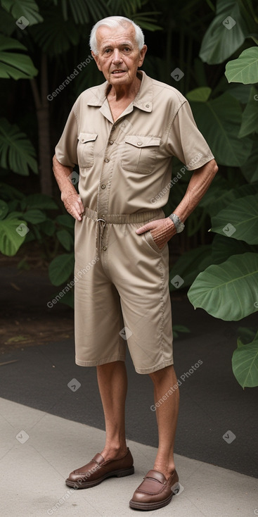 Costa rican elderly male with  brown hair