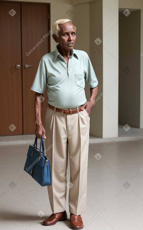 Somali elderly male with  blonde hair