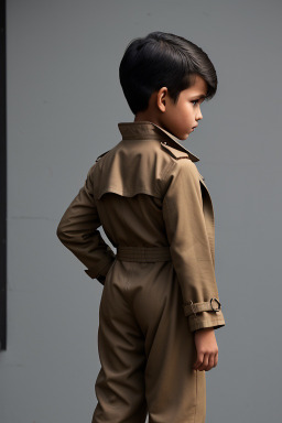 Nepalese child boy with  brown hair