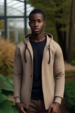 Ghanaian young adult male with  brown hair