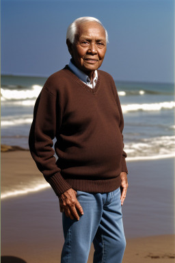 Elderly male with  brown hair