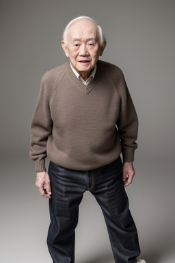 Elderly male with  black hair