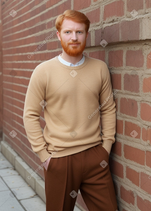 Arab adult male with  ginger hair