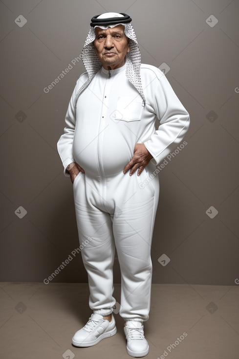 Emirati elderly male with  white hair