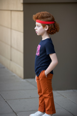 Tunisian child non-binary with  ginger hair