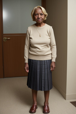 African elderly female with  blonde hair