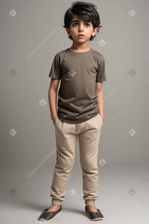 Kuwaiti child boy with  gray hair