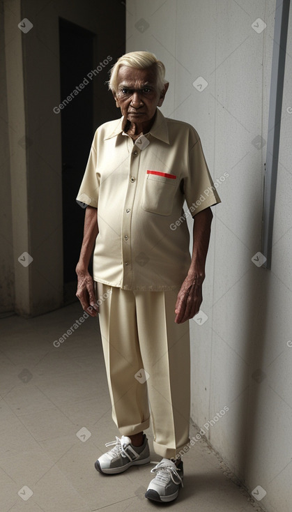 Bangladeshi elderly male with  blonde hair