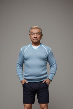 Uzbek middle-aged male with  blonde hair