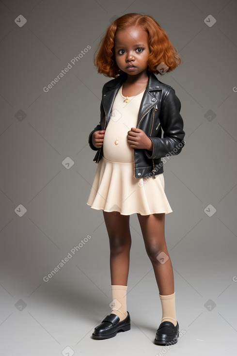 Ugandan infant girl with  ginger hair