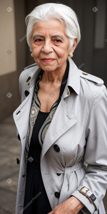 Tunisian elderly female with  white hair