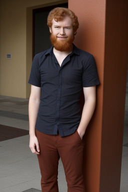 Chilean young adult male with  ginger hair