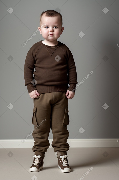 Danish infant boy with  brown hair