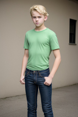 Irish teenager boy with  blonde hair