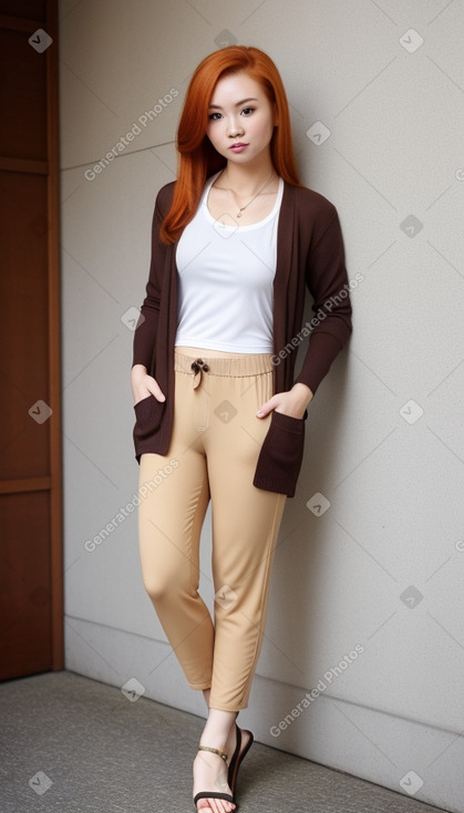 Thai adult female with  ginger hair