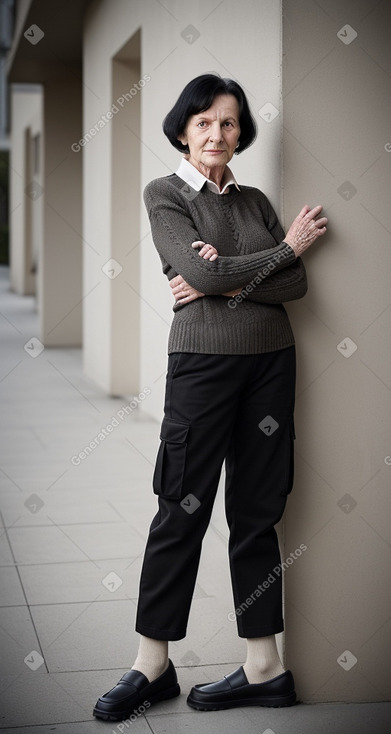 Slovak elderly female with  black hair