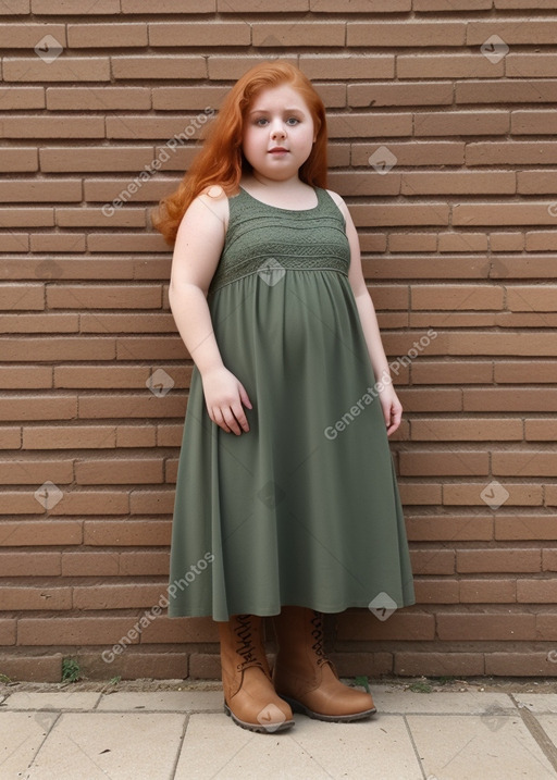 Lebanese child girl with  ginger hair