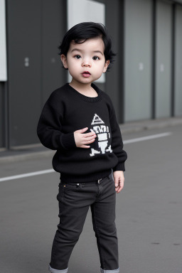 Taiwanese infant boy with  black hair