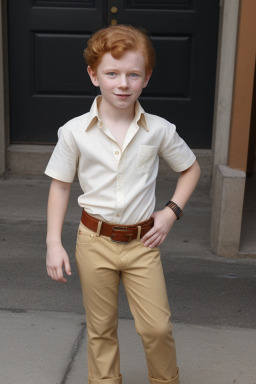 Cuban child boy with  ginger hair