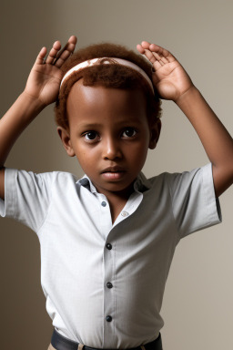 Somali child boy with  ginger hair