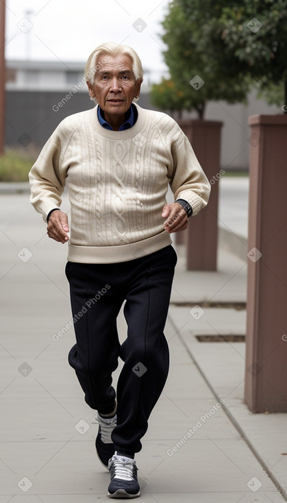 Bolivian elderly male with  blonde hair